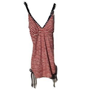 Cali Waves American Flag Tankini Womens Medium Swim Red White Blue USA Beach NWT